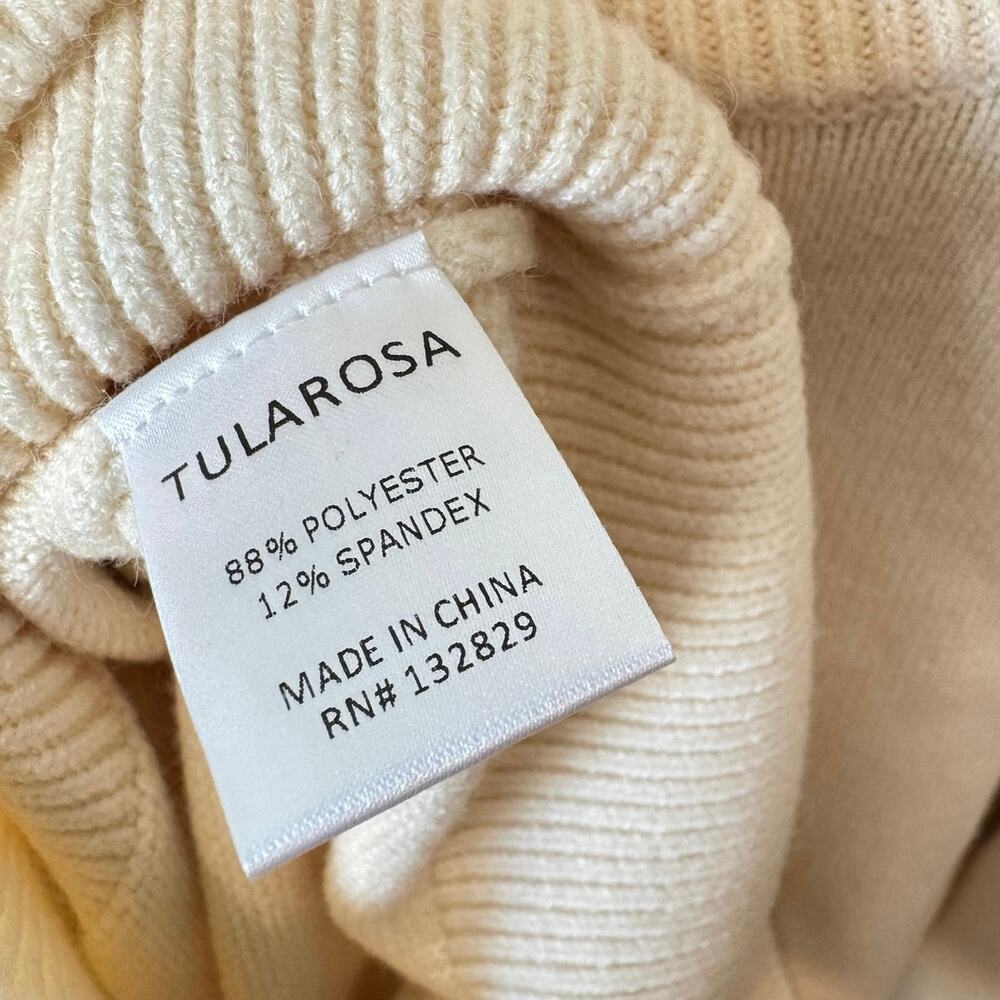 TULAROSA NWT RaeLynn Sweater Puff Sleeve Ivory Size Large Revolve Winter Neutral - Picture 8 of 9
